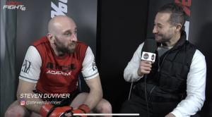 Interview post 100%fight 45 Steven Duvivier : « Je vais au combat avec plaisir »