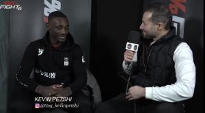 Interview post 100%Fight 45 Kevin Petshi : «J’avais travaillé sur un coup de genoux sauté ».